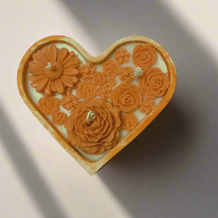 Heart bowl Soy Scented Candle | Ceramic Bowl | 6 oz