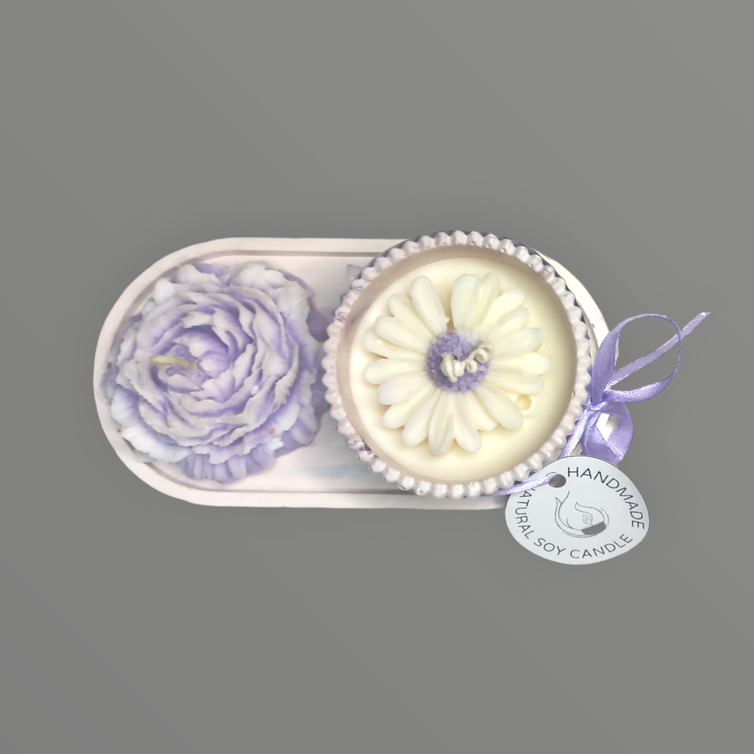 Daisy Soy Scented Candle Jar | Ceramic Jar | 75 g