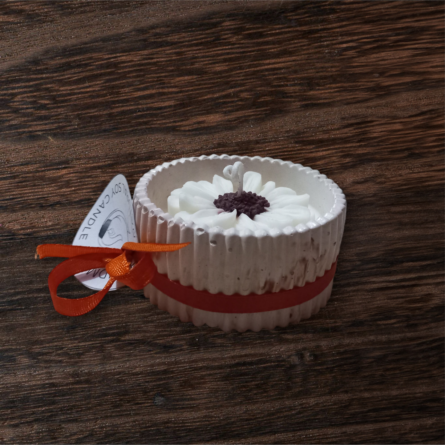Daisy Soy Scented Candle Jar | Ceramic Jar | 75 g