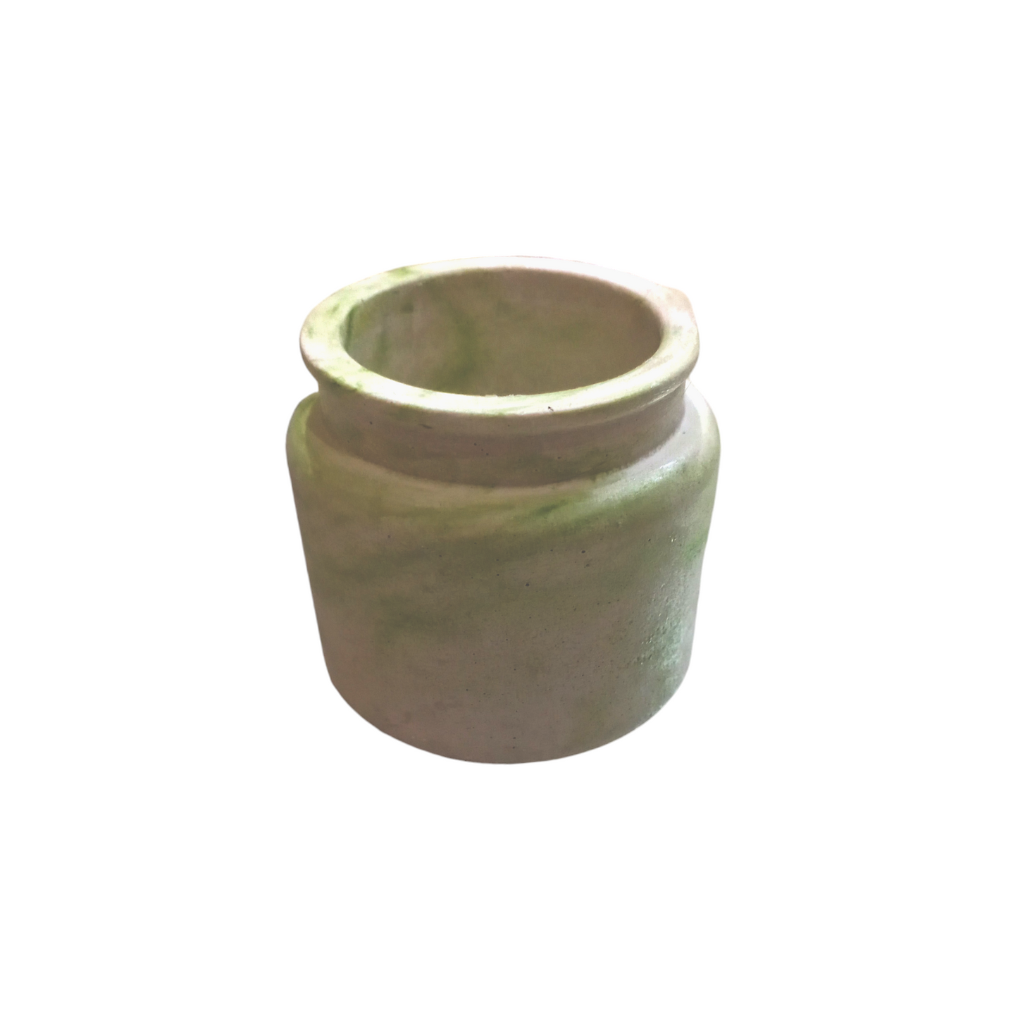 Round Long Neck Ceramic Storage Jar