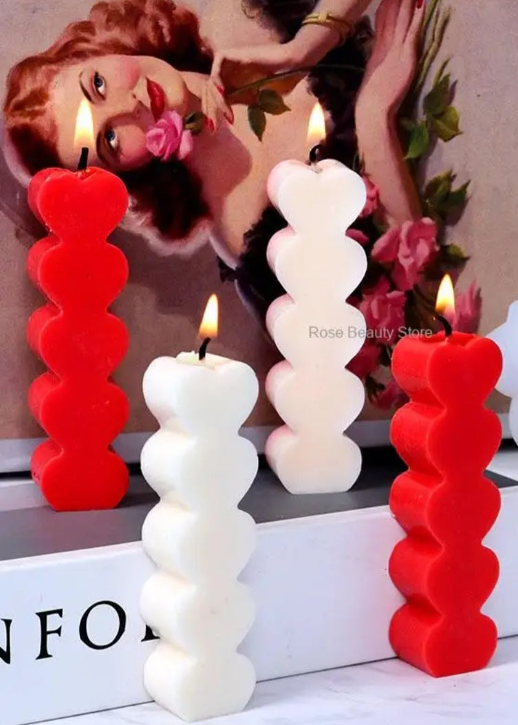 Heart Pillar Soy Wax Scented Candle 38g